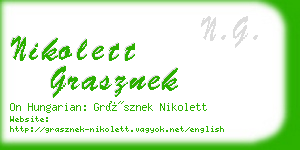 nikolett grasznek business card